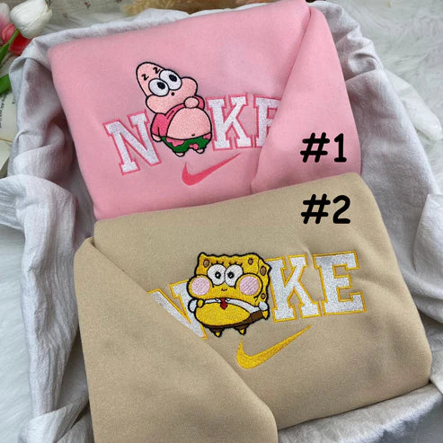 SpongeBob & Patrick Bubbly - embroidered sweatshirt