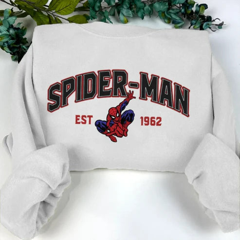 Spiderman EST 1962 - embroidered sweatshirt