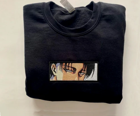 Anime - embroidered sweatshirt