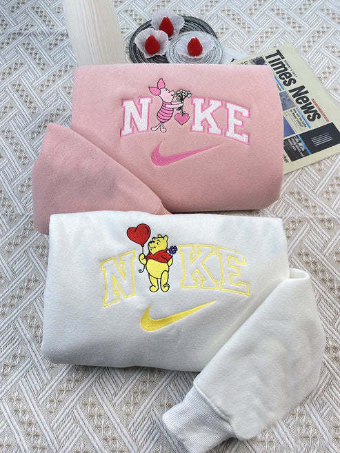 Winnie-the-Pooh & Piglet - embroidered sweatshirt