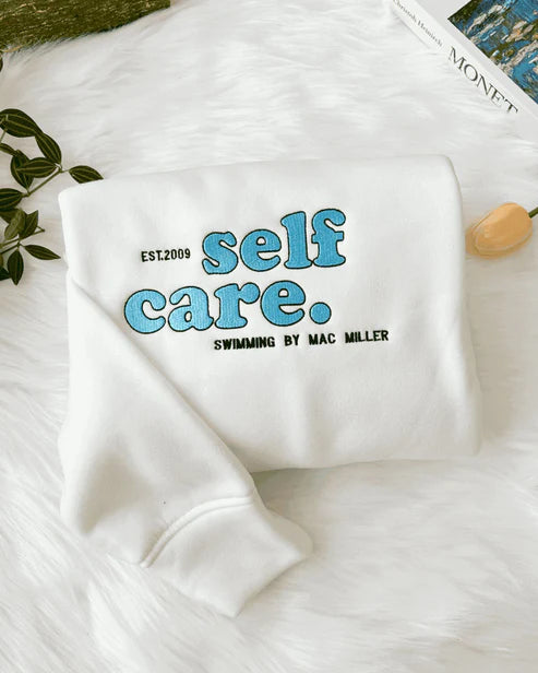 Self-care Mac Miller - embroidered sweatshirt