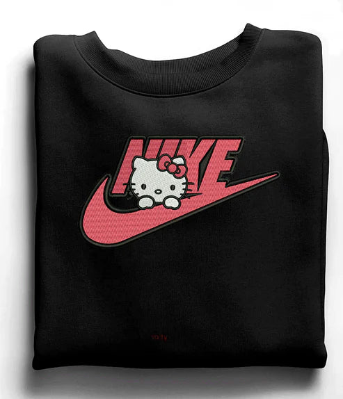 Hello Kitty Swoosh - embroidered sweatshirt