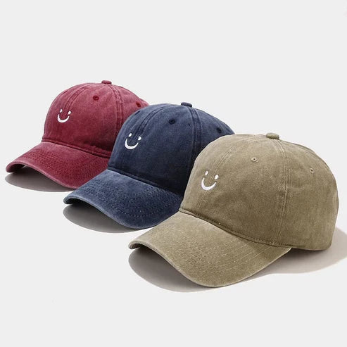 Smile - embroidered cap