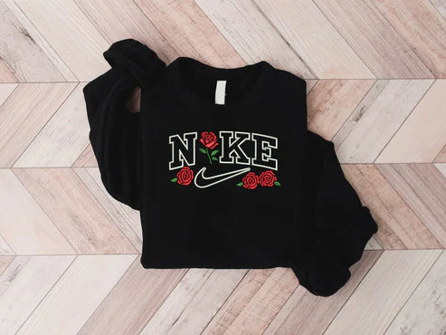 Roses Nike - embroidered sweatshirt