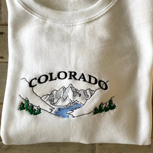 COLORADO - embroidered unisex crewneck sweatshirt